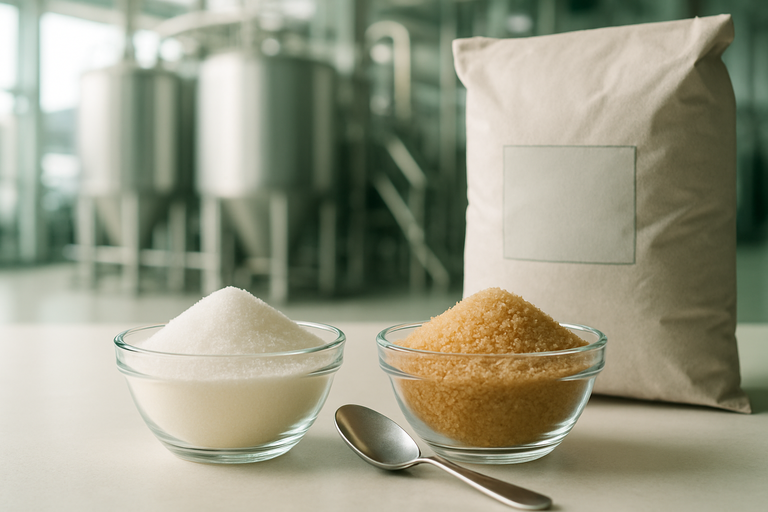 Refined and crystal sugar